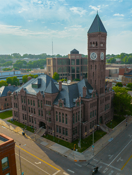 Old Courthouse Museum Aerial Photo